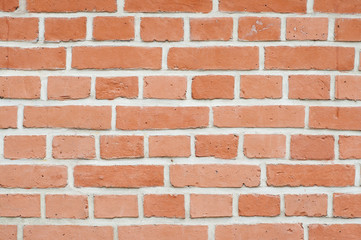 Detailed old red brick wall background texture