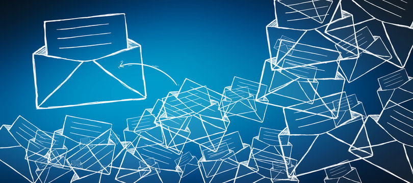 Hand drawn email icon illustration - Powered by Adobe