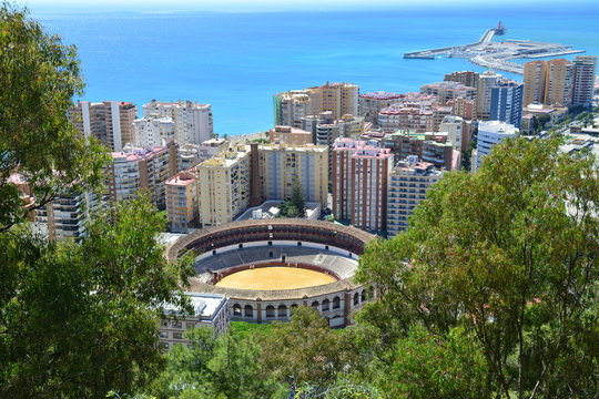 Stierkampfarena von M&aacute;laga, Spanien