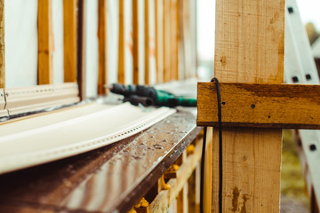 wooden wall siding Natura background