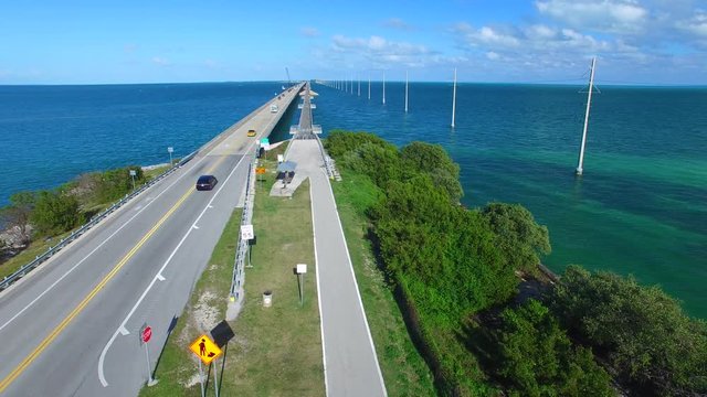 Bridge through Keys islands, Florida.