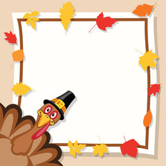 vector happy thanksgiving day card