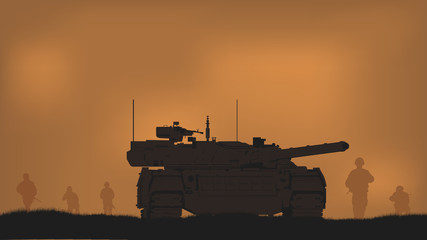 Soldiers on the performance of the combat mission.