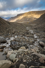 Longyear river in Svalbard