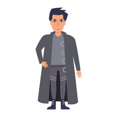 Goth. Vector. Cartoon. Isolated