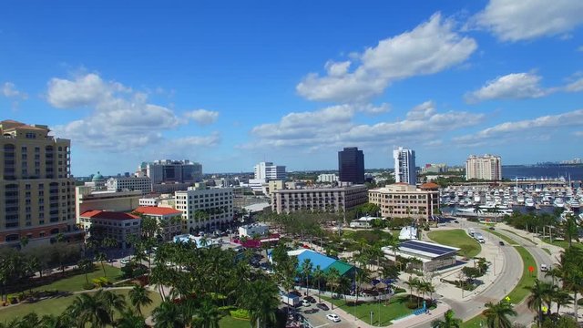 West Palm Beach, Florida aerial view.
