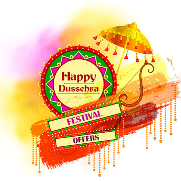 Bow and Arrow on Happy Dussehra shopping sale offer