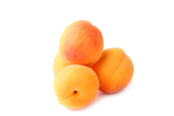 Apricot isolated on white background