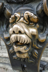 Fototapeta na wymiar Bronze Lion, Munich, Residence