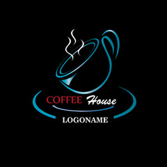 Coffee logo design vector template
