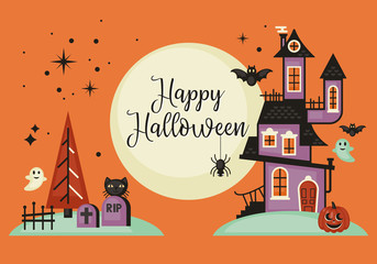 Halloween banner design