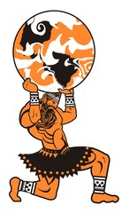 mythology titan atlas holding the globe