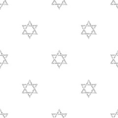 seamless monochrome star pattern background