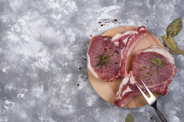 raw beef steak