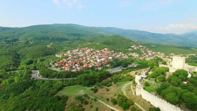 Platamon fortress in Greece at summer