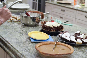 Thanksgiving potluck pies and desserts