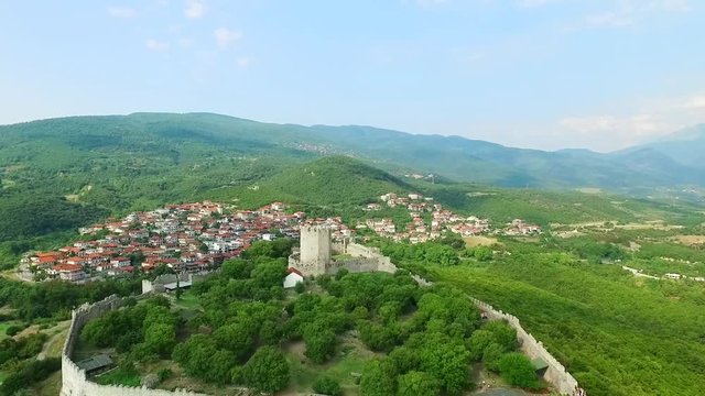 Platamon fortress in Greece at summer