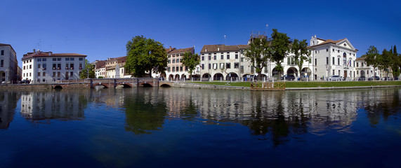 Treviso, Palazzo Giacomelli, Ponte Dante, Fiume Sile, Veneto, Italia, Italy 