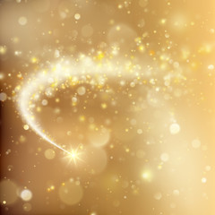 Glittering bokeh star dust template. EPS 10 vector