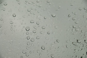Fototapeta Krople deszczu na szybie obraz