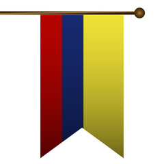 Fototapeta premium Isolated flag icon