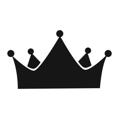 Isolated crown silhouette