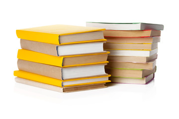 books isolated on white
