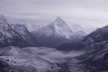 View of Kimalaya Range, Ama Dablam, Nepal