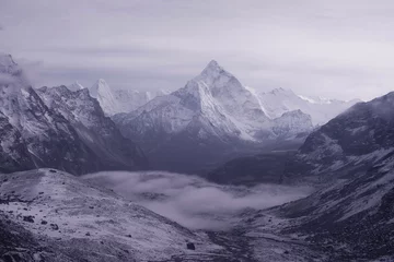 Vlies Fototapete Ama Dablam Blick auf die Kimalaya Range, Ama Dablam, Nepal