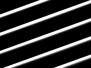 White cylindrical lines with fine dust particles on a black background. Abstract texture, black and white drawing. Geometric shapes, zebra pattern. The effect of blinds. © pattern43