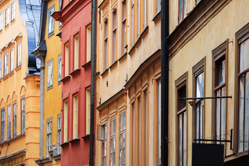 Obraz premium beautiful houses, Stockholm