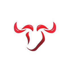 Obraz premium abstract bull illustration, outlines of bull illustration, icon design, isolated on white background. 