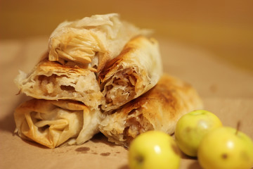 Homemade apple pie