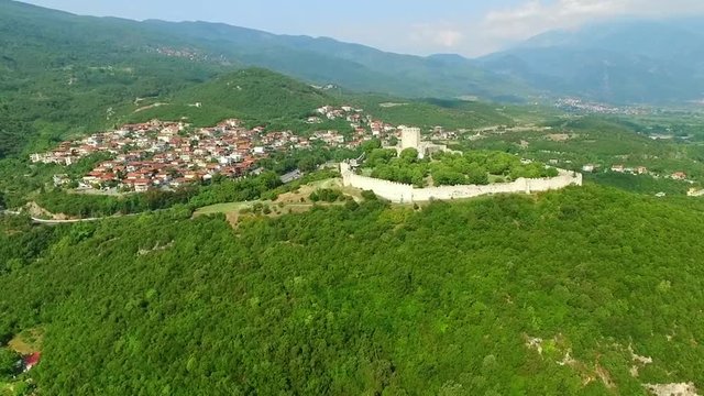 Platamon fortress in Greece at summer