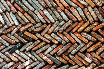 Red Brick Wall Grunge Background Texture