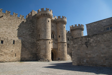 Fototapeta na wymiar Palace of the Grand Master of the Knights of Rhodes