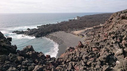 Playa volcánica