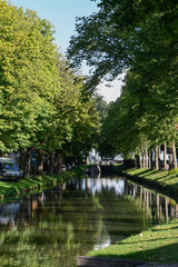 Small pond in Edam, Netherlands.