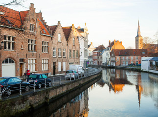 Bruges in the morning.