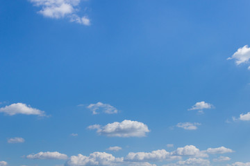 Blue sky with few clouds