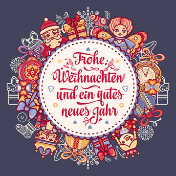 Frohe Weihnacht.  Xmas Congratulations in Germany