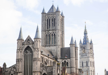 Fototapeta na wymiar Saint Nicholas' Church in Bruges.