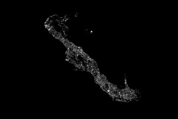 water Splash On black Background