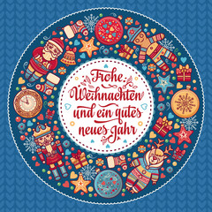 Frohe Weihnacht.  Xmas Congratulations in Germany