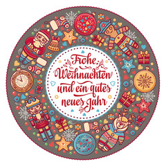 Frohe Weihnacht.  Xmas Congratulations in Germany