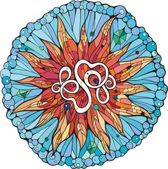 Mandala style image (part 2).