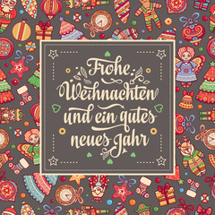 Frohe Weihnacht.  Xmas Congratulations in Germany