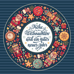 Frohe Weihnacht.  Xmas Congratulations in Germany