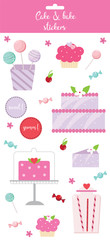 Cake and bake stickers 