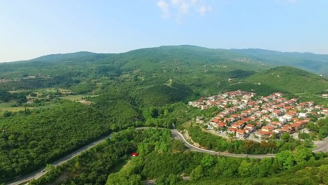 Platamon fortress in Greece at summer